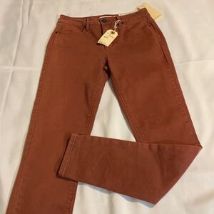 Unpublished size 26 Olivia Dash high-rise skinny chestnut color jeans